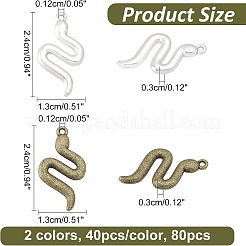80 шт. 2 цвета подвески из сплава в тибетском стиле&nbsp;FIND-FH0003-85