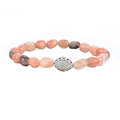 Набор браслетов из натурального смешанного камня из бисера&nbsp;SJEW-H584-17