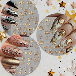 4 шт. 4 стиля ветки самоклеящиеся наклейки для ногтей для домашних животных наклейки&nbsp;MRMJ-SP0001-18