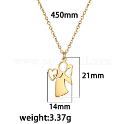 Женские кулоны с силуэтом матери и ребенка из нержавеющей стали 304&nbsp;WI4645-1