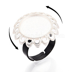 Основание чашки из цветочного сплава и железного безеля с вращающимся подносом&nbsp;MAK-T012-08S