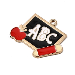 Подвески из сплава с эмалью выпускного сезона&nbsp;ENAM-I065-02KCG-01