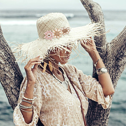 12 шт. 3 стильных аксессуара для украшения из плетеного джутового цветка&nbsp;DIY-GF0006-35