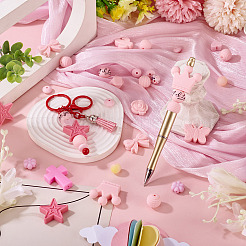 92 шт. прозрачные силиконовые фокусные бусины&nbsp;SIL-TA0002-84