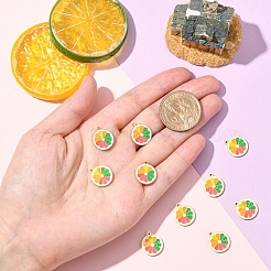 10 шт. 10 шт. эмалированные подвески в виде фруктов из нержавеющей стали 304&nbsp;STAS-YW0003-17G