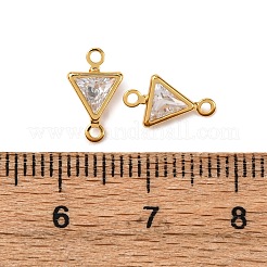 Латунные подвески из прозрачного кубического циркония&nbsp;KK-Z121-06G-08