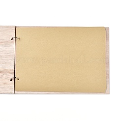 Деревянный свадебный блокнот для гостевых книг&nbsp;AJEW-M206-20