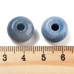 Окрашенные и нагретые натуральные синие авантюриновые европейские бусины&nbsp;G-C134-04D