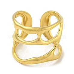 Открытое манжетное кольцо из нержавеющей стали 304&nbsp;LS-RJEW-C067-25G