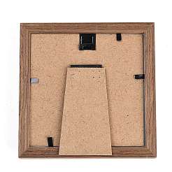 Натуральный розовый кварц и желтая кварцевая крошка дерево жизни с украшениями в деревянной фоторамке DJEW-B013-04G