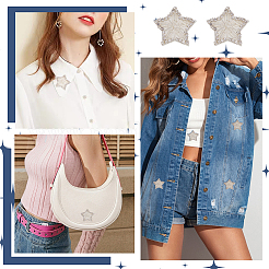 4 шт. фетровые и стразы-нитки для пришивания/приклеивания&nbsp;PATC-FG0005-24