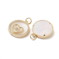 Латунные микропаве прозрачные подвески с фианитом&nbsp;KK-L208-64G