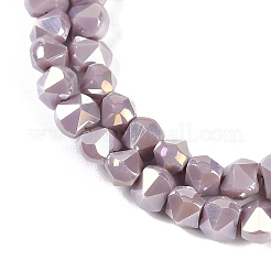 Стеклянные бусины с гальваническим покрытием &nbsp;EGLA-B009-05A-09