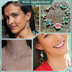 48 шт. 8 стиля соединительного кольца из нержавеющей стали 304&nbsp;STAS-ME0002-36