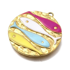 Подвески из нержавеющей стали 304 с эмалью&nbsp;STAS-Z163-21G-07