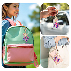 Брелки-подвески в виде бабочек из смолы&nbsp;KEYC-TAC0034-03N