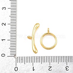 Кольцо из латуни Переключить застежками&nbsp;KK-G548-39