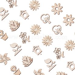 Незавершенные украшения из дерева&nbsp;WOOD-CJ0001-44