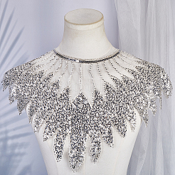 Отделка воротника из полиэстера с компьютерной вышивкой&nbsp;DIY-WH20002-206C