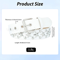 Сплав звездочка заклепки pu кожа цепь ремни&nbsp;DIY-WH20007-291E