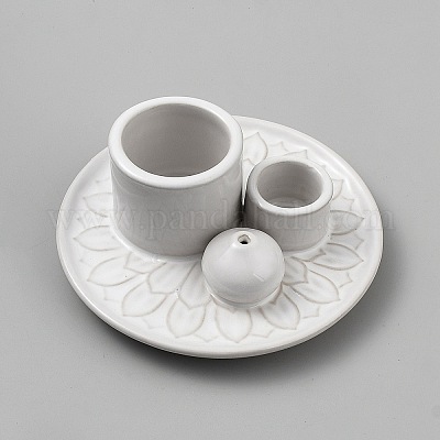 Фарфоровые подсвечники&nbsp;AJEW-WH20060-94A-1