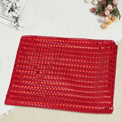 Полиэстеровая ткань с пайетками&nbsp;AJEW-WH20006-352A-1