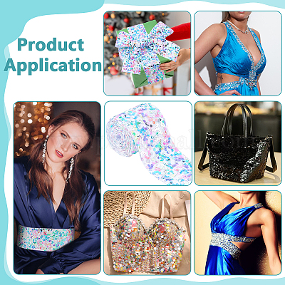 4 ярд полиэстеровой ленты&nbsp;OCOR-WH0077-096C-1