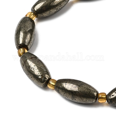 Природного пирита бисер нитей&nbsp;G-Z131-A01-02-1