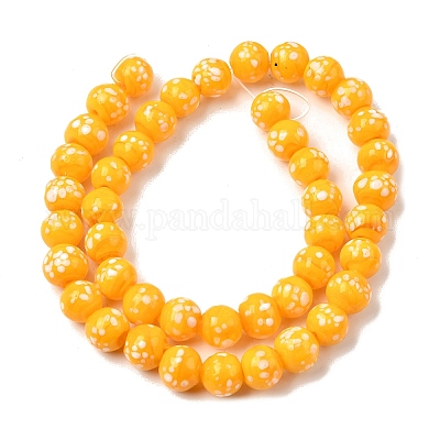 Бусы лэмпворк ручной работы&nbsp;LAMP-H071-01B-07-1