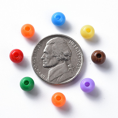 Непрозрачные акриловые бусины MACR-S370-C6mm-M2-1