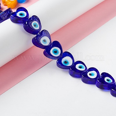 Ручной зло бусины глаз&nbsp;LAMP-F021-02G-1