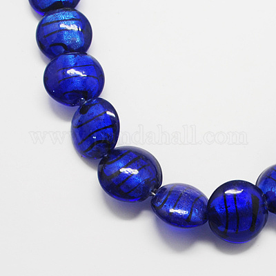 Стеклянные бусины&nbsp;LS-X-FOIL-R055-8-1