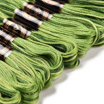 10 моток двухслойной полиэфирной нити для вышивания&nbsp;OCOR-K006-A02-1