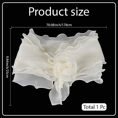 Шифоновая шаль&nbsp;AJEW-WH20054-037B-1