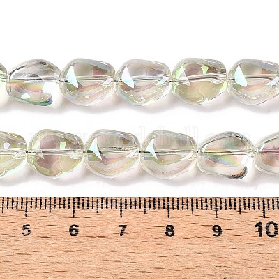 Стеклянные бусины с гальваническим покрытием &nbsp;EGLA-T021-08D-1