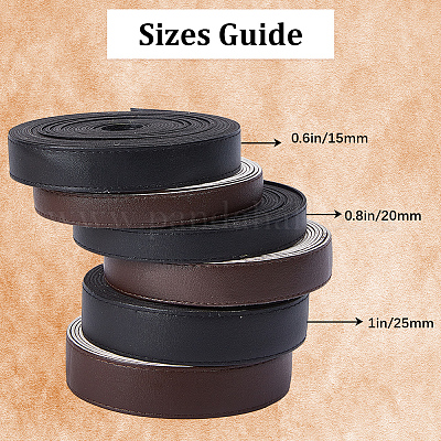 Плоский шнур из искусственной кожи 5м.&nbsp;LC-GF0001-05C-02-1