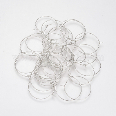 Латунные серьги обруча&nbsp;KK-S327-11P-1