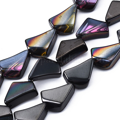 Стеклянные бусины с гальваническим покрытием &nbsp;EGLA-N008-003-1