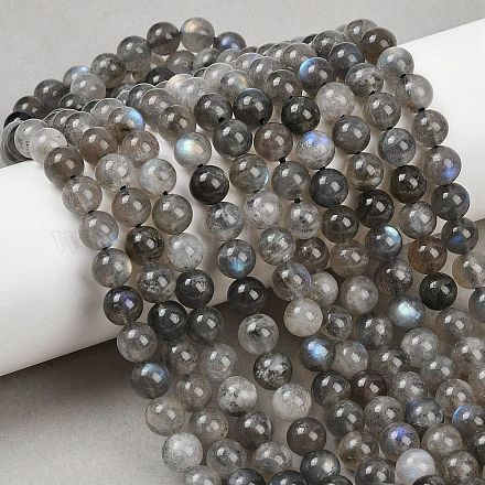 Природные лабрадорита бисер нитей G-Z133-A01-7mm-02-1