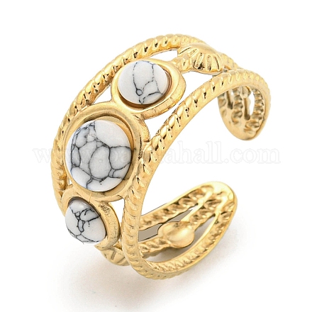 Ионное покрытие (ip) 304 нержавеющая сталь синтетические бирюзовые манжеты кольца G-Z056-06G-01-1