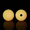 Luminous Silicone Beads, DIY Nursing Necklaces and Bracelets Making, Round, Orange, 11.5mm, Hole: 2mm