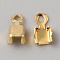 Brtass Rhinestone Claw Charms Settings, Rectangle, Real 18K Gold Plated, 6x3x2mm, Hole: 1.2mm