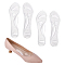 Heart Transparent Silicone Shoe Pads, Clear, 223x68x9mm