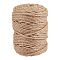 100M Jute Twisted Cord, Round, BurlyWood, 5~6mm, about 109.36 Yards(100m)/Roll