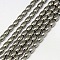 Electroplate Non-magnetic Synthetic Hematite Beads Strands, Rice, Grade A, Silver Plated, 6x4mm, Hole: 1mm, about 65pcs/strand, 16 inch