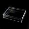 Rectangle Plastic Bead Storage Containers with Lids, Candy Box Containers, Clear, 16x12.5x3.8cm