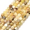 Natural Yellow Opal Beads Strands, Round, 4~4.5mm, Hole: 0.5mm, about 94pcs/strand, 15.16 inch(38.5cm)