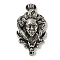 316 Surgical Stainless Steel Pendants, Medusa, Antique Silver, 45x25.5x8mm, Hole: 5mm