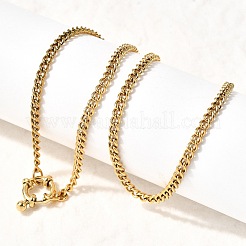 Женские витые цепочки из нержавеющей стали 304 с застежками-пружинными кольцами&nbsp;NJEW-Z091-08G