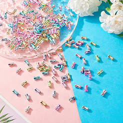 200шт 10 цвета гальванические стеклянные бусины&nbsp;EGLA-TA0001-86